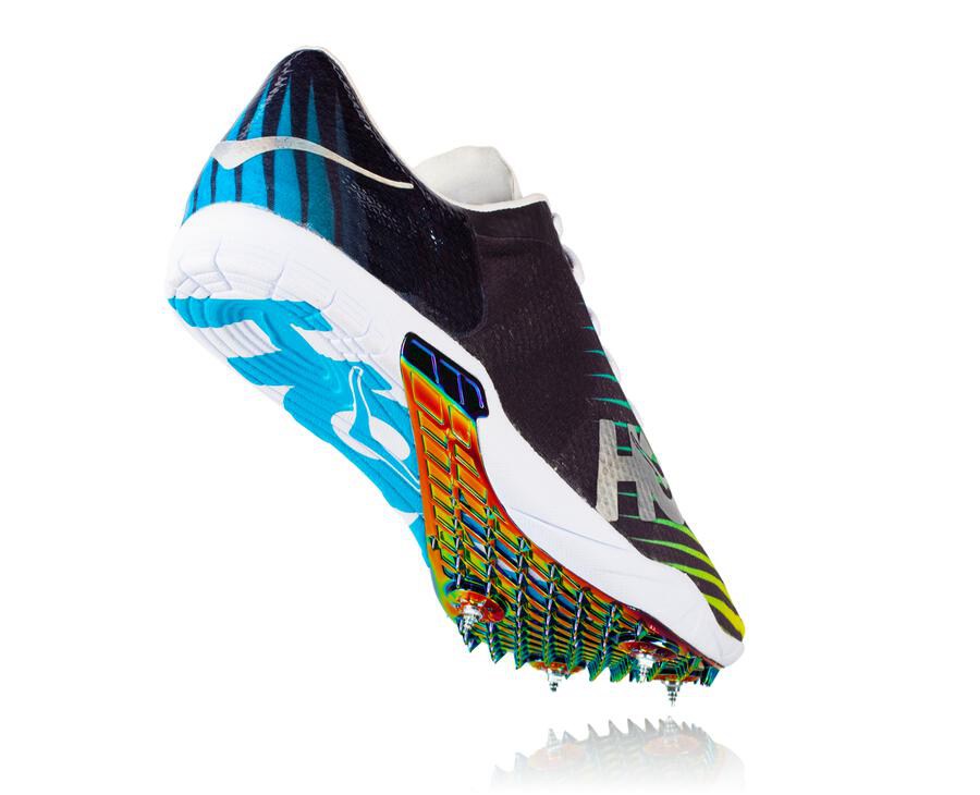 Spikes Womens - Hoka One One Speed Evo R - Black/White - RANSOYF-79